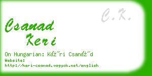 csanad keri business card